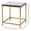 Christian Side Table, by Sarreid, 1" length x 1" width x 1'10" height thumbnail 14