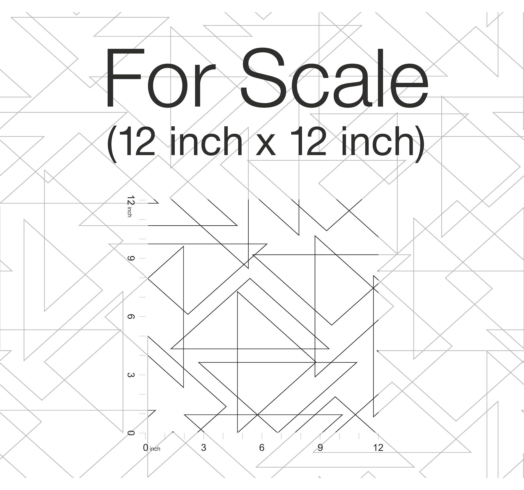 Triangulation Black & White Peel & Stick Wallpaper large image 