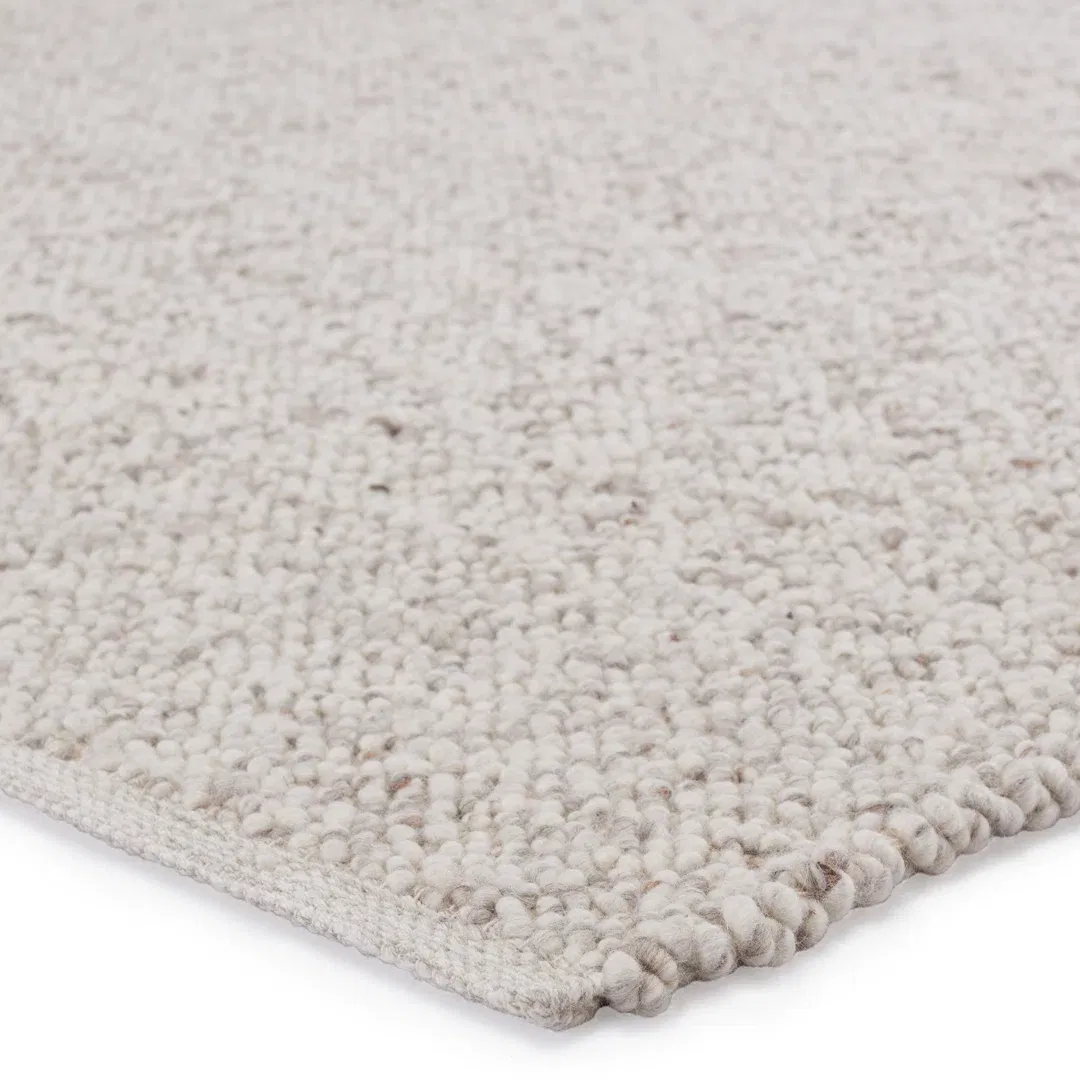 Jaipur Living Hadren QTM04 Handmade Solid White and Light Gray Area Rug (9'x12') large image 