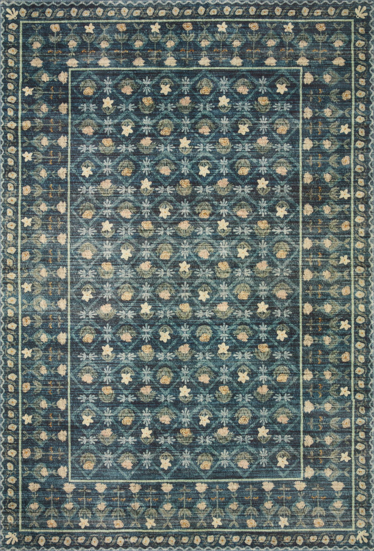 Rifle Paper Co. x Loloi Eden Rug, 1'6" length x 1'6" width View 1