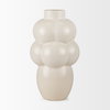 Ulvi Cream Glazed Bubble Ceramic Vase, by Mercana, 7.68" length x 7.48" width x 14.17" height thumbnail 7