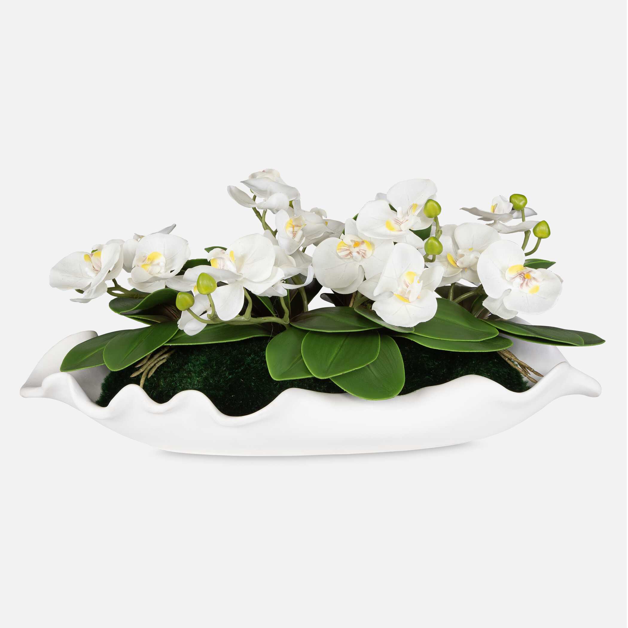 Opulence Orchid Centerpiece With Bowl, Decorative by Uttermost, 26" width x 12" height x 13" depth View 2