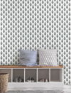 Paisley on Calico Black & White Wallpaper thumbnail 2