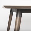 Nicholas II 72x39 Brown Solid Wood Top Metal/Wood Leg Dining Table thumbnail 8