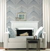 Onyx Strata Mist Blue Peel & Stick Wallpaper thumbnail 2