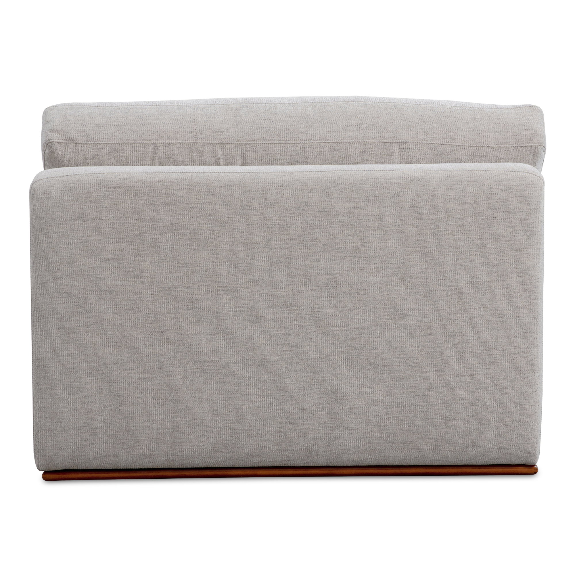 Rue Slipper Chair Flecked Grey, Accent Chair by Moe's Home, 41" width x 23.6" height x 41" depth View 4