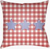 Patriotic Accent Pillow, Decorative Pillow by Surya, 16" length x 16" width thumbnail