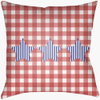 Patriotic Lumbar Pillow, Decorative Pillow by Surya, 14" length x 22" width thumbnail