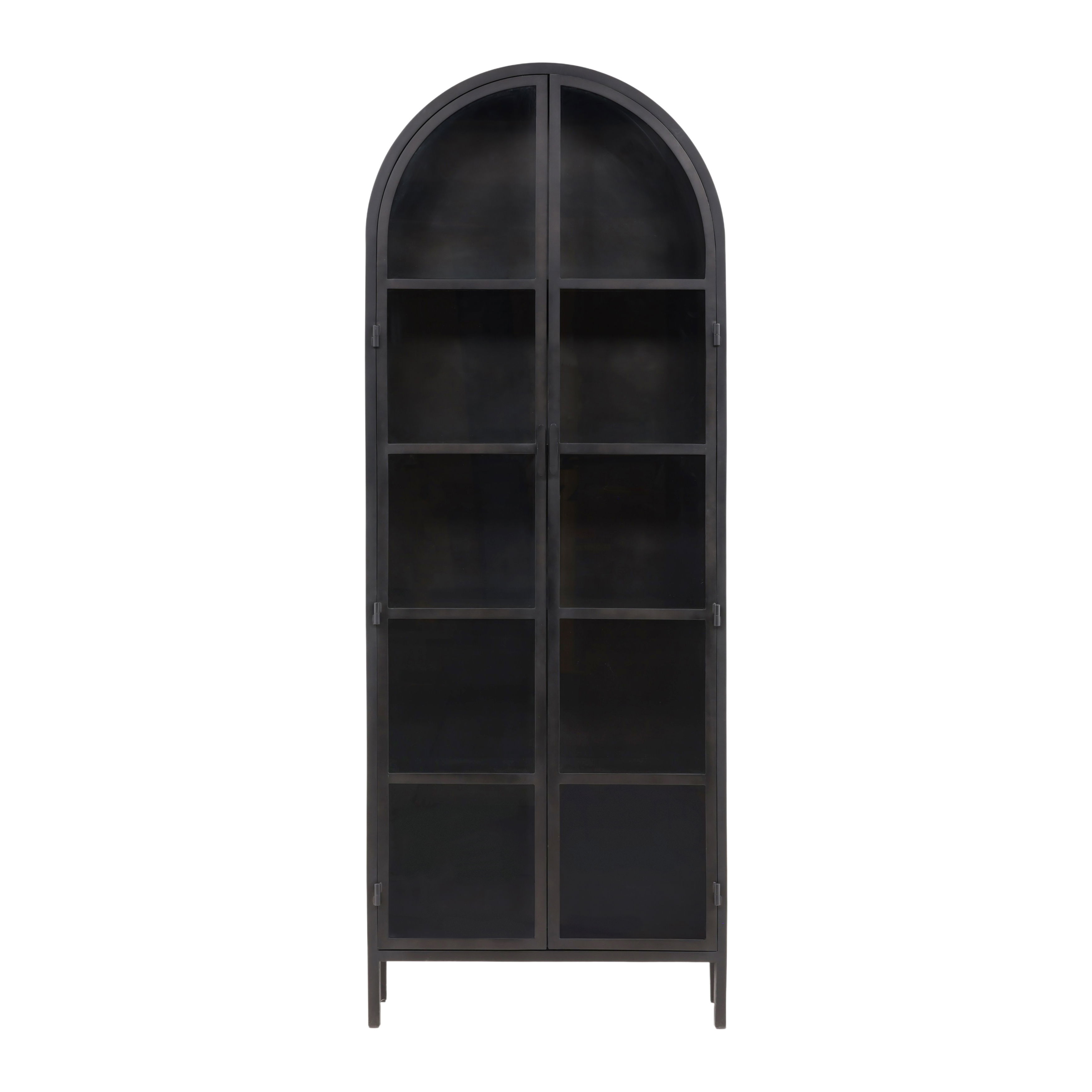 Kiera Cabinet Black, Cabinets & Sideboard by Dovetail, 32" width x 86" height x 16" depth View 2