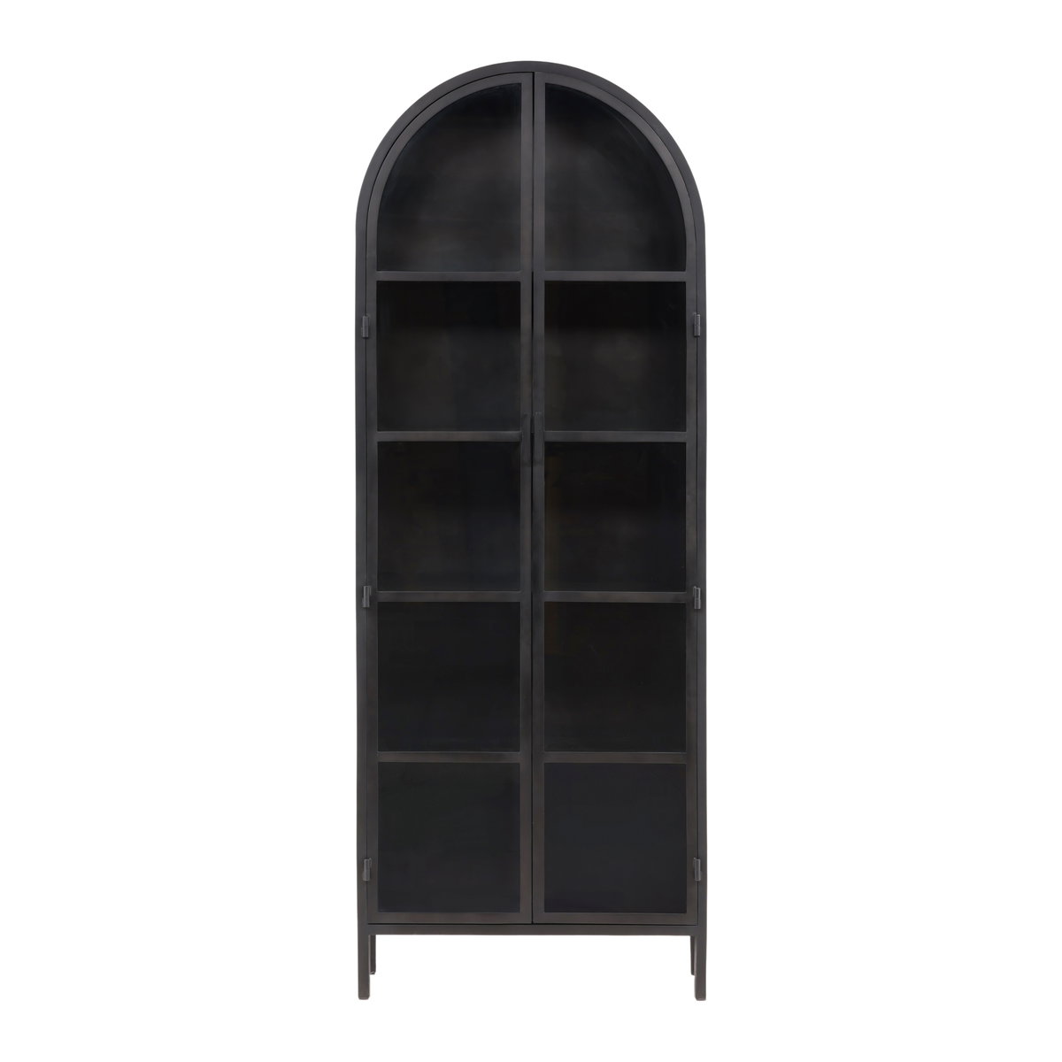 Kiera Cabinet Black, Cabinets & Sideboard by Dovetail, 32" width x 86" height x 16" depth View 2