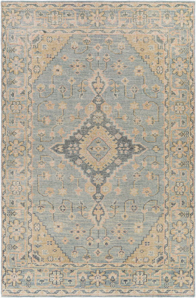 Zahra Handmade Rug, by Surya, 1'6" length x 1'6" width