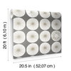 Soho Starburst Grey Peel & Stick Wallpaper, by York Wall, 20' length x 1'8.5" width x 0.02" depth thumbnail 8