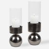 Tilston Gunmetal Candleholders, Set/2 thumbnail 0