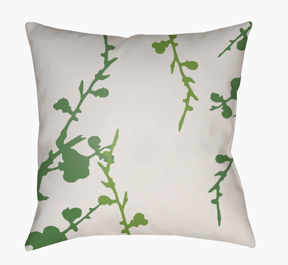 Chinoiserie Floral Accent Pillow, Decorative Pillow by Surya, 22" length x 22" width