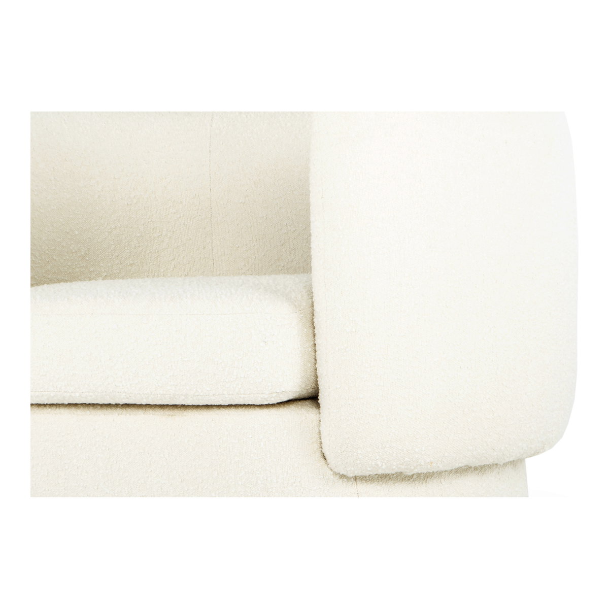 Koba Chair Maya White, Accent Chair by Moe's Home, 40" width x 29" height x 33.75" depth View 6