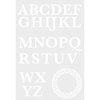 Serif Monogram Giant Wall Decals, by York Wall, 3' length x 1'5.25" width x 5.2" depth thumbnail