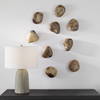 Pebbles Blonde Wood Wall Décor Set/9, Sculptural Wall Art by Uttermost, 6" width x 5" height x 2" depth thumbnail 2