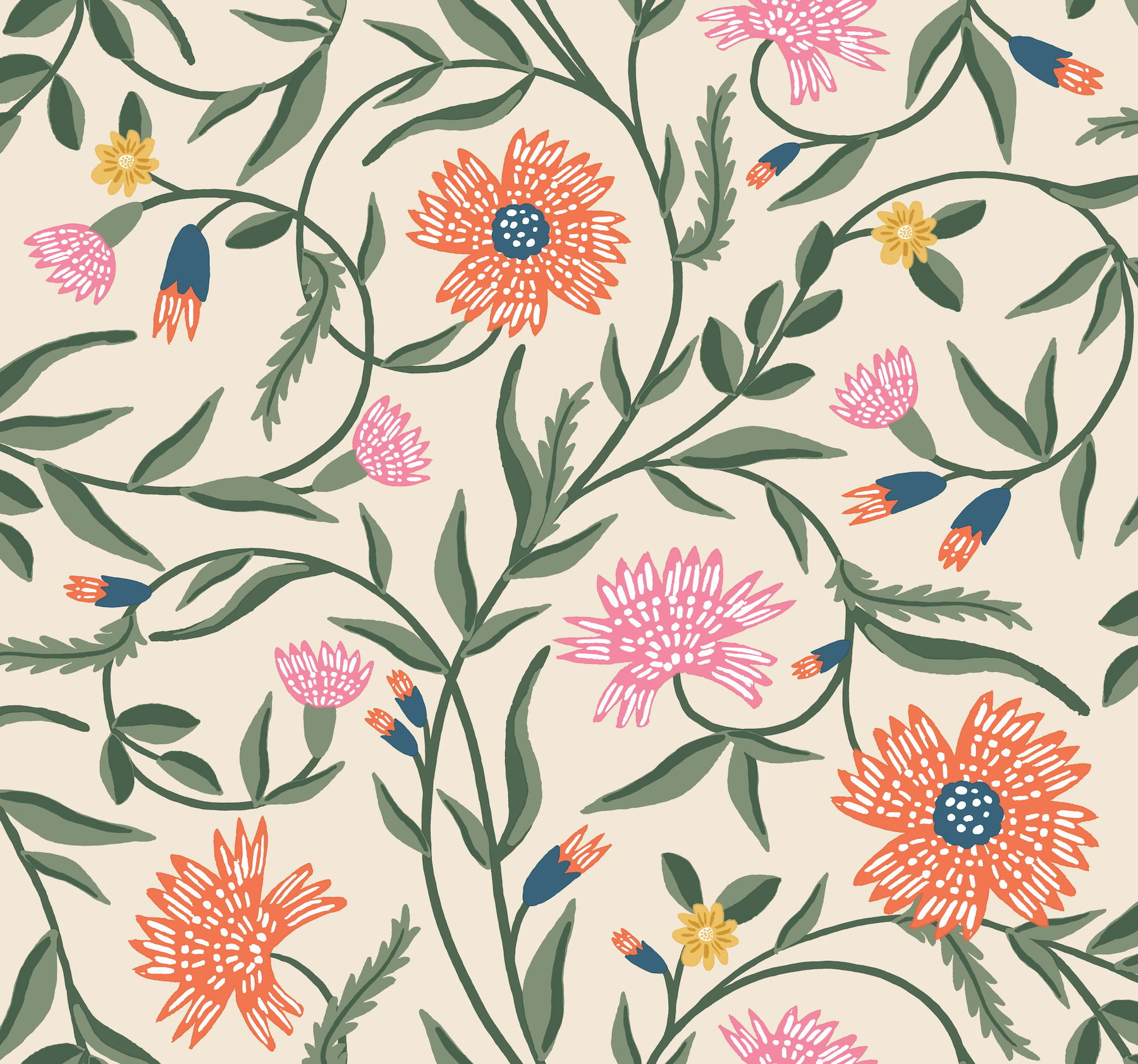 Aster Coral Wallpaper large image 