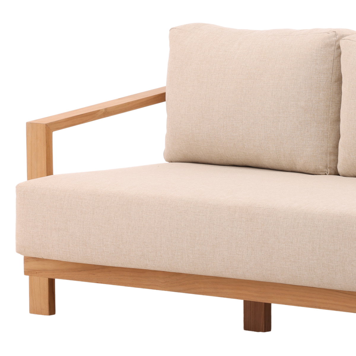 Redford Outdoor Sofa Sand, Sofas & Sectional by Dovetail, 85.03" width x 25.59" height x 33.85" depth View 5