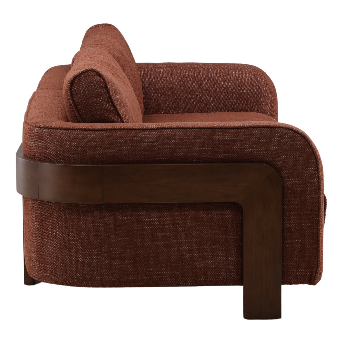 Arianne Sofa Rust, Sofas & Sectional by Dovetail, 84" width x 30.7" height x 38.5" depth View 3