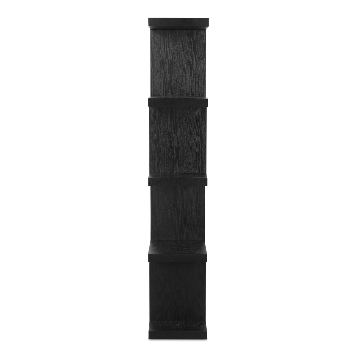 Miri Shelf Large Black, Shelving & Bookcase by Moe's Home, 63" width x 62" height x 11" depth View 3