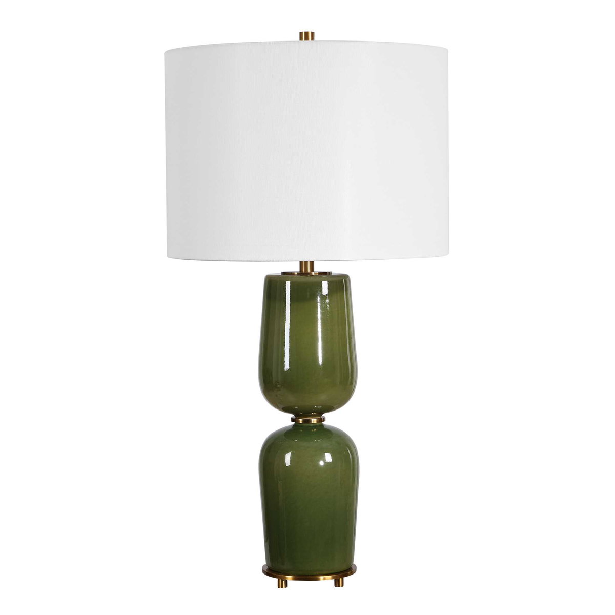 Meyer Green Table Lamp, by Uttermost, 14" width x 27" height x 14" depth View 4