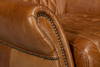 Bugatti Leather Swivel Chair  Cuba Brown, by Sarreid, 2'5" length x 2'8" width x 2'9" height thumbnail 5