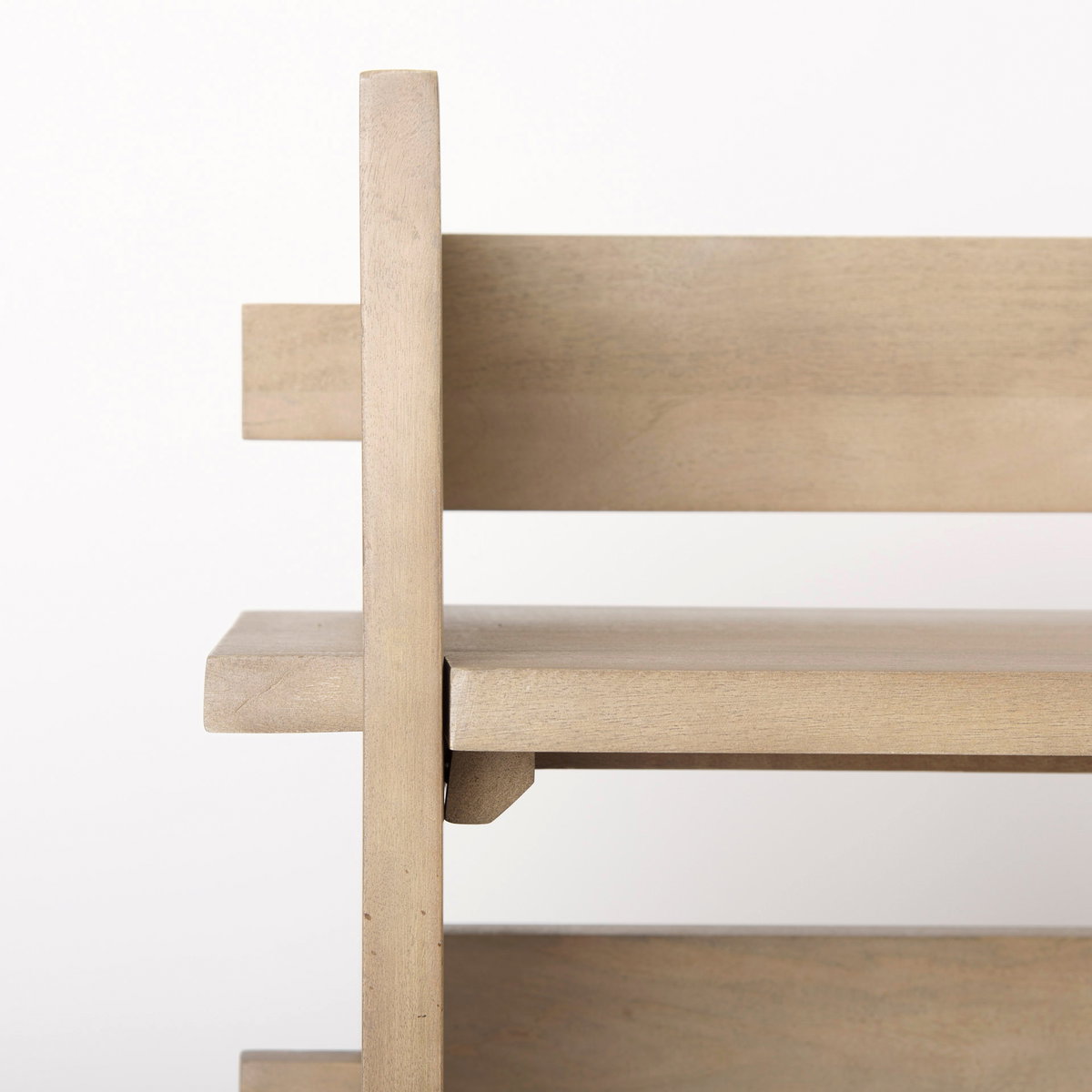 Aida Light Brown Wood Console Table, by Mercana, 76" length x 16" width x 36" height View 9