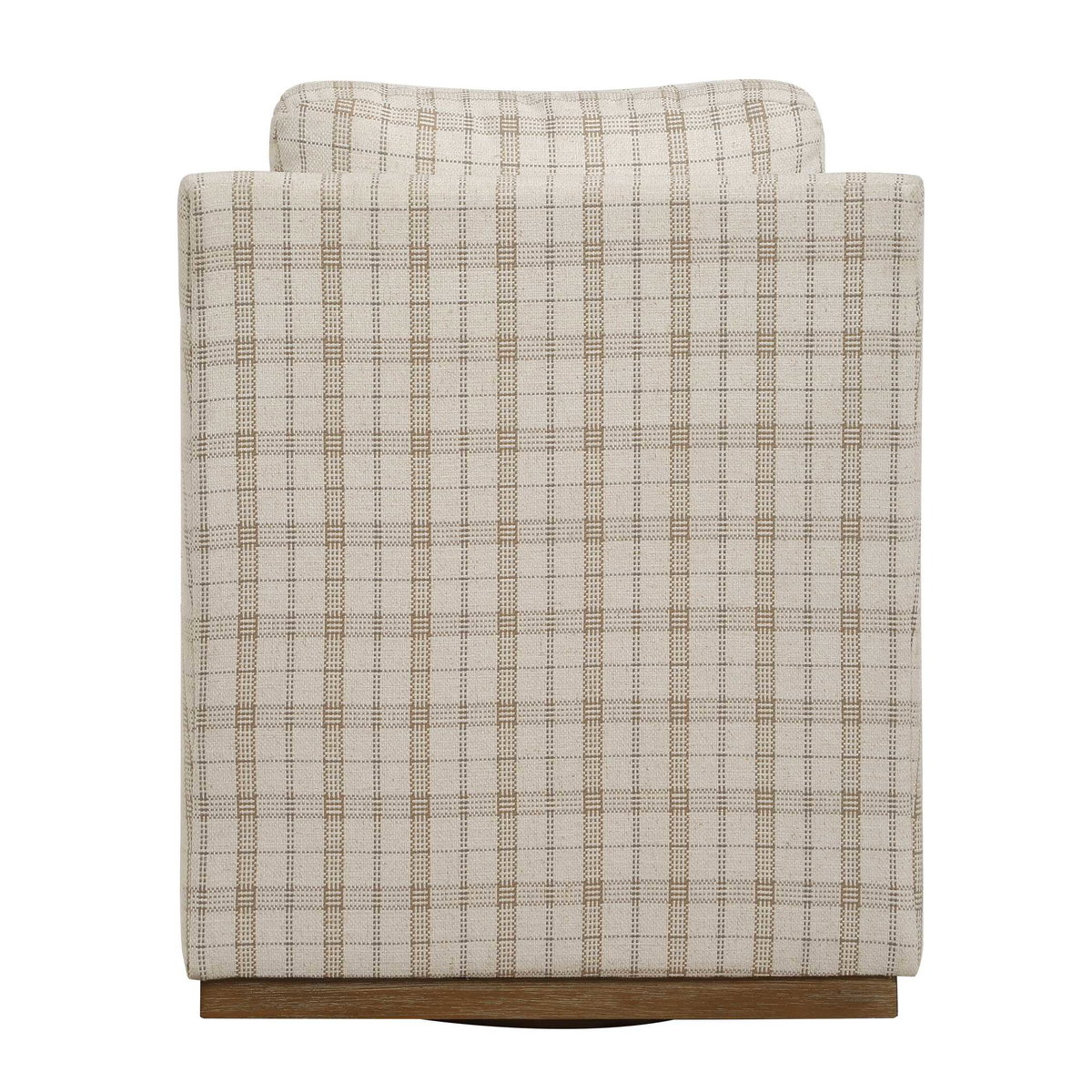 Basie Casual Linen Swivel Chair, Accent Chair by Uttermost, 31.5" width x 31" height x 27.75" depth View 7