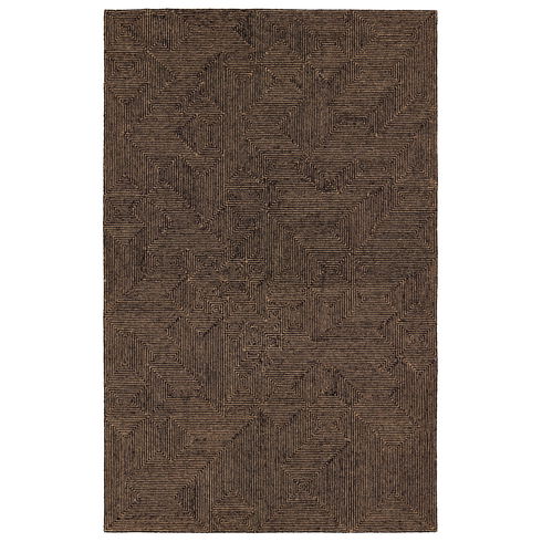 Quarion Handmade Geometric Tan/Black