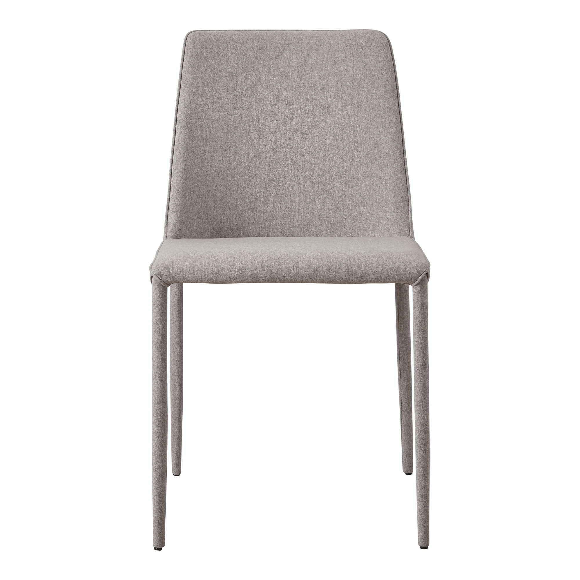 Nora Dining Chair Light Grey - Set Of Two, by Moe's Home, 17.75" width x 33.5" height x 22" depth View 4
