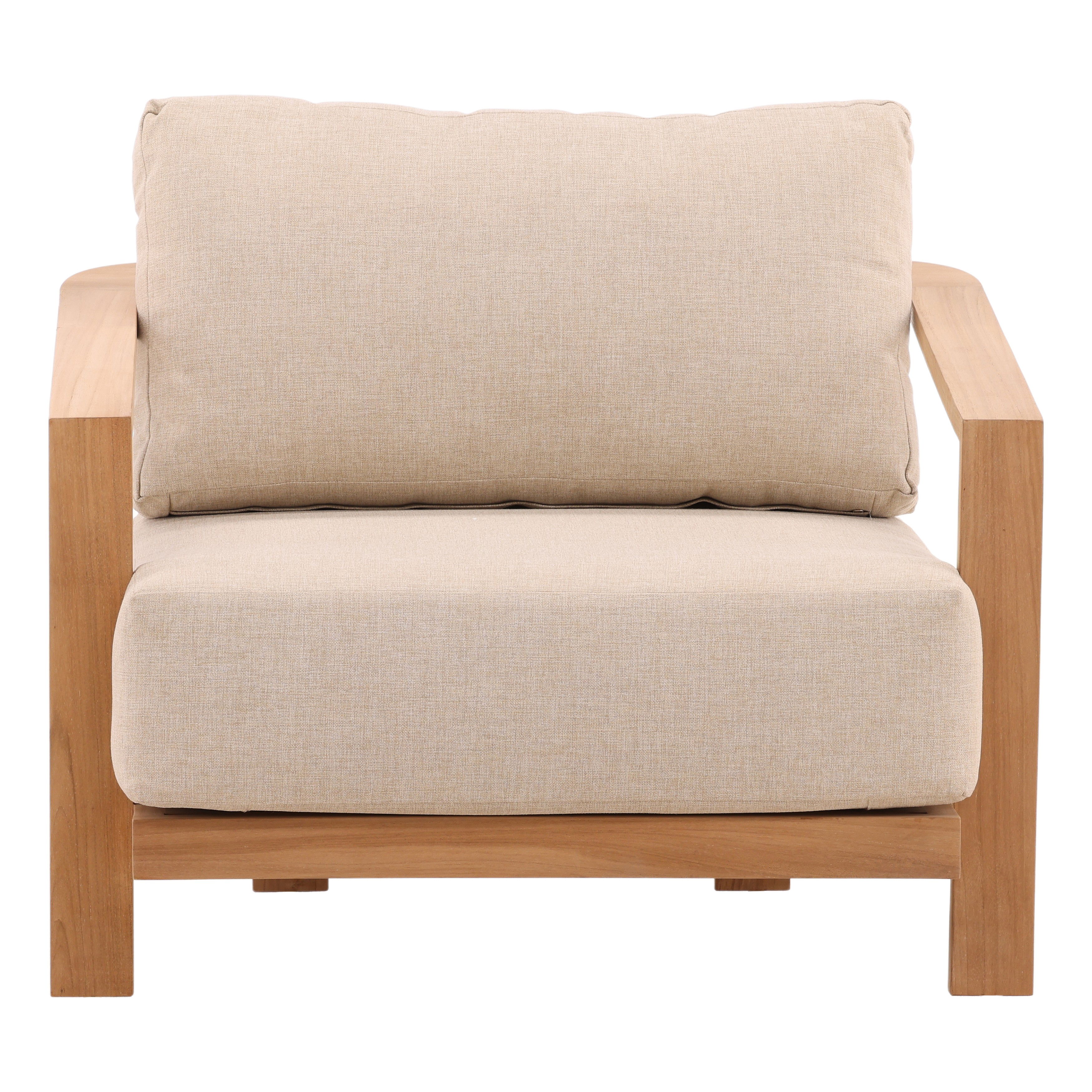 Redford Outdoor Sofa Chair Sand, Accent Chair by Dovetail, 37" width x 25.59" height x 33.85" depth View 2