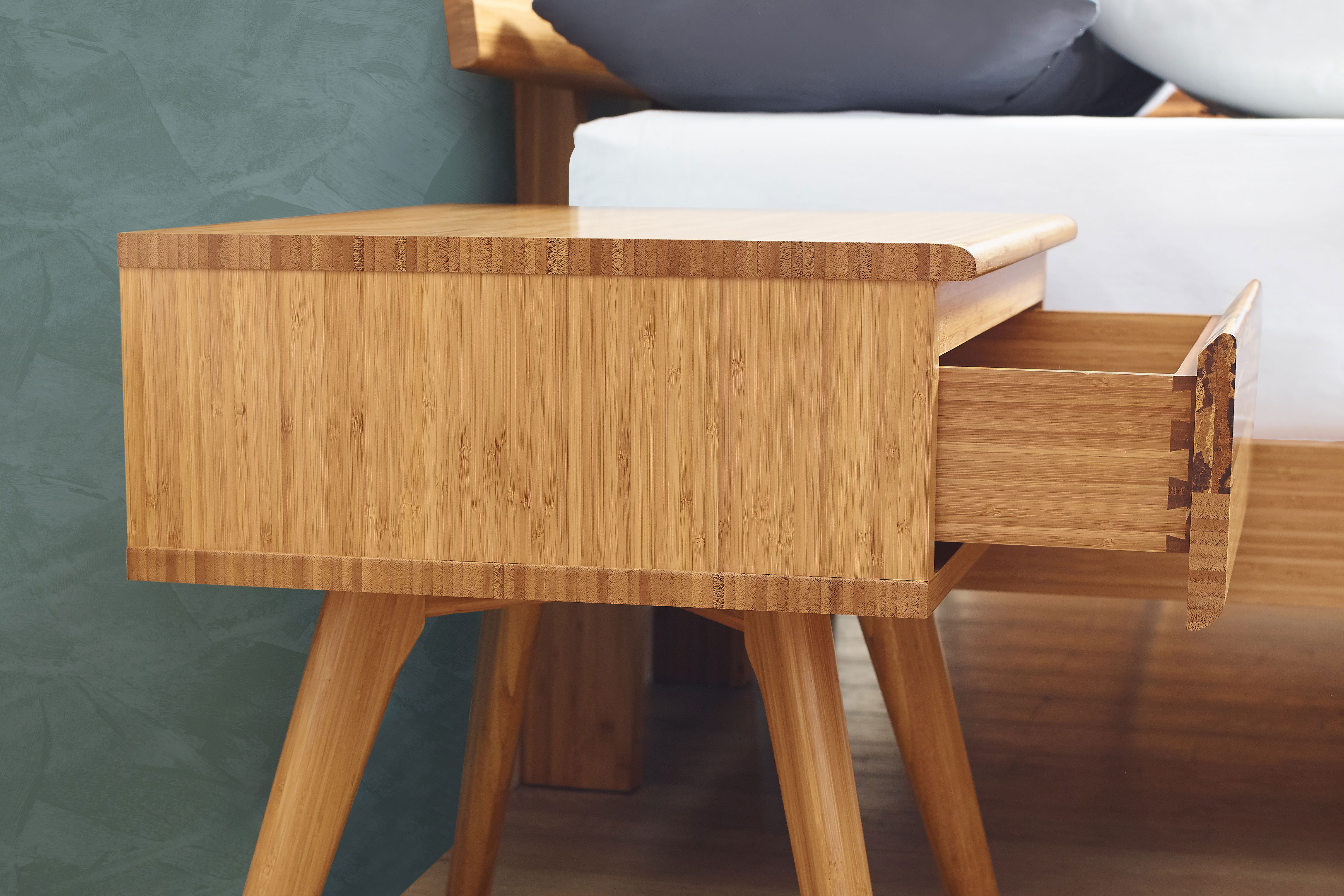 Azara Nightstand, Caramelized, by Greenington, 18.5" length x 22" width x 21.25" height View 3