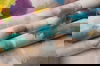 Impressionist Floral Copper & Blue Wallpaper thumbnail 3