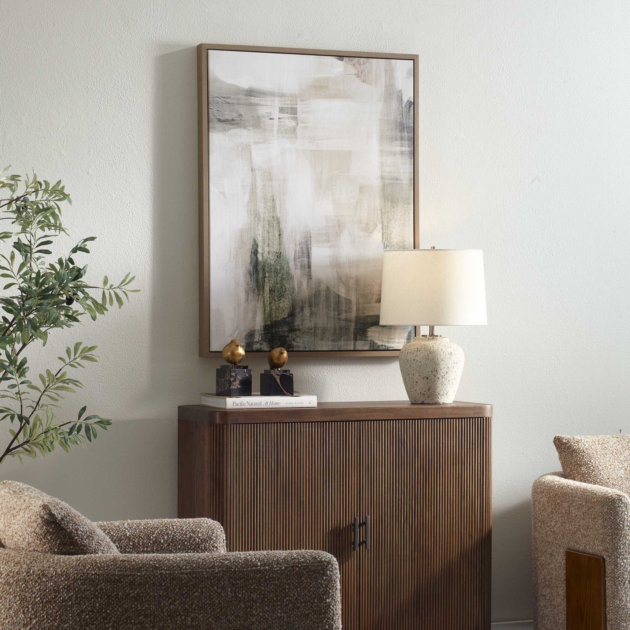 Subliminal Drift Framed Modern Art, Painting by Uttermost, 28.5" width x 37.5" height x 2" depth View 3