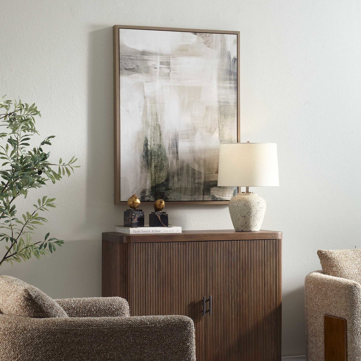 Subliminal Drift Framed Modern Art, Painting by Uttermost, 28.5" width x 37.5" height x 2" depth View 3