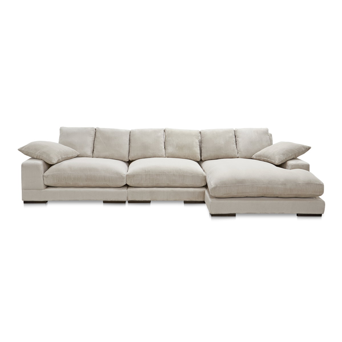 Plunge Large Sectional Cappuccino, Sectional Sofa by Moe's Home, 147.5" width x 34" height x 46" depth View 5