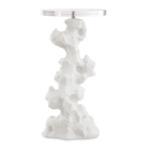 Remnant White Stone Drink Table
