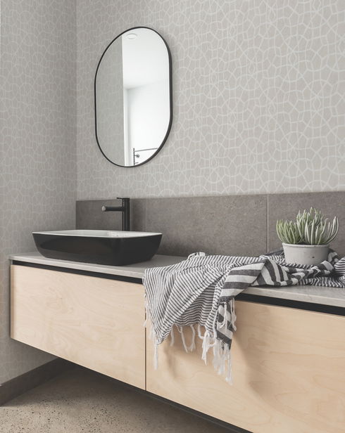 Sculptural Web Cream Wallpaper