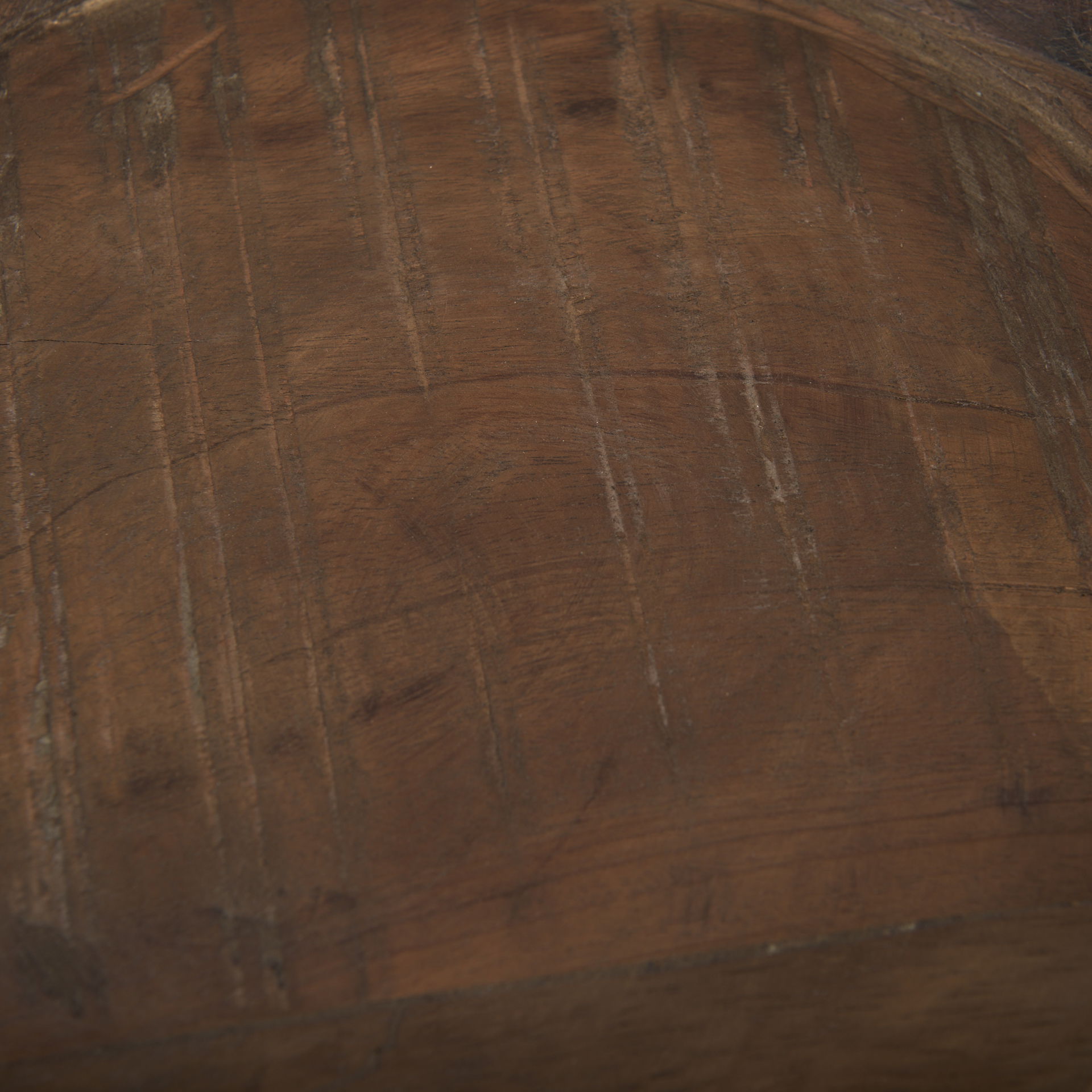 Nikita Set of 2 Large Medium Brown Reclaimed Wood Bowls, Decorative Bowl by Mercana, 17.25" length x 18.25" width x 4.5" height View 8