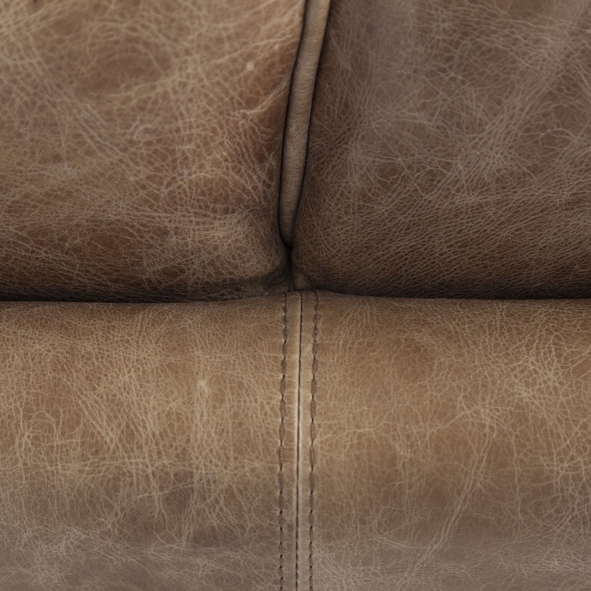 Cobain I 84' Brown Leather Two Seater Sofa, Sofas & Sectional by Mercana, 83.5" length x 34.5" width x 33.5" height View 10