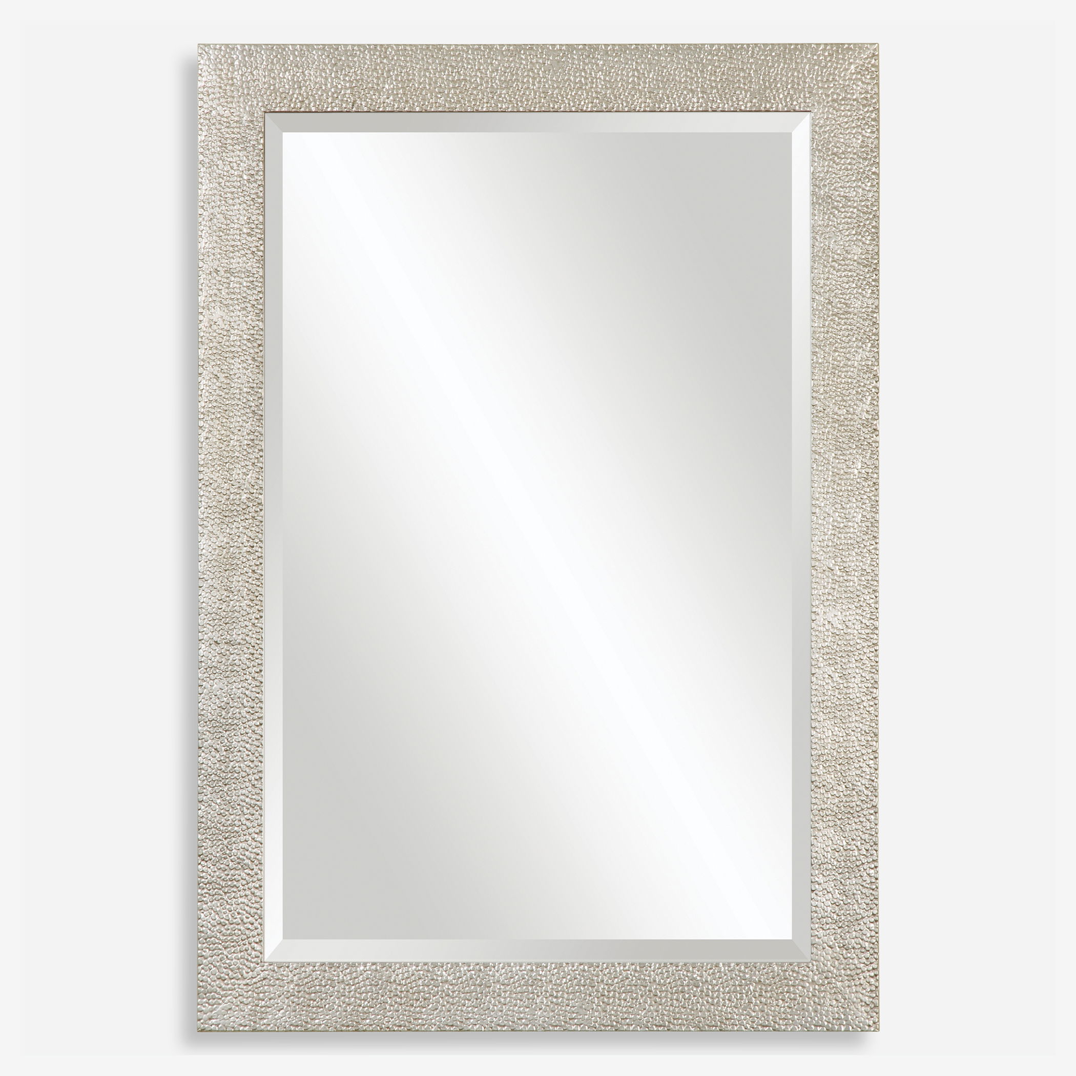 Porcius Antiqued Silver Mirror large image 