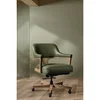EC Leather Swivel Executive Chair, Office Chair by Hooker Furniture, 24" width x 33.75" height x 26.25" depth thumbnail 6