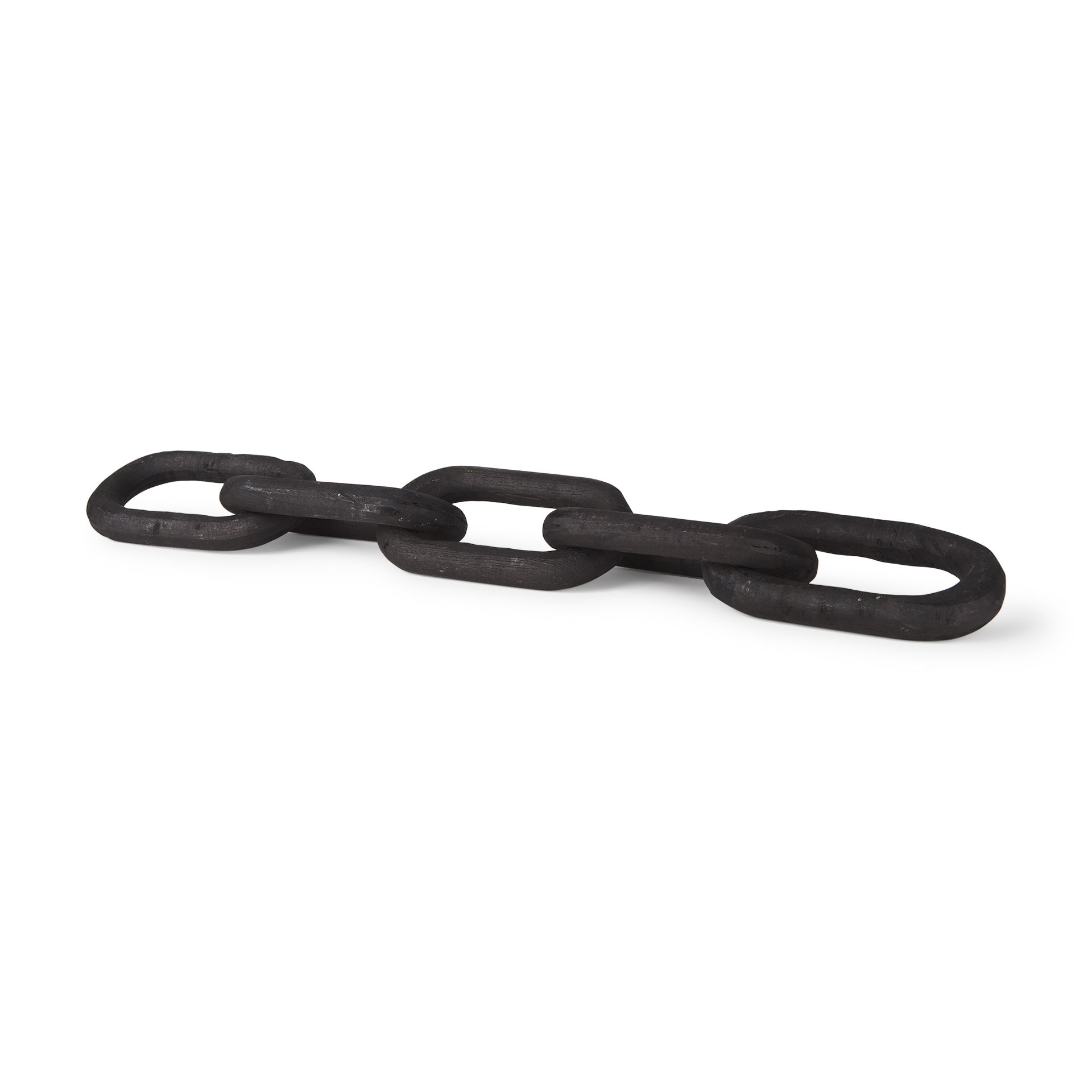 Alix  Black Wood Link Chain Decorative Object large image 