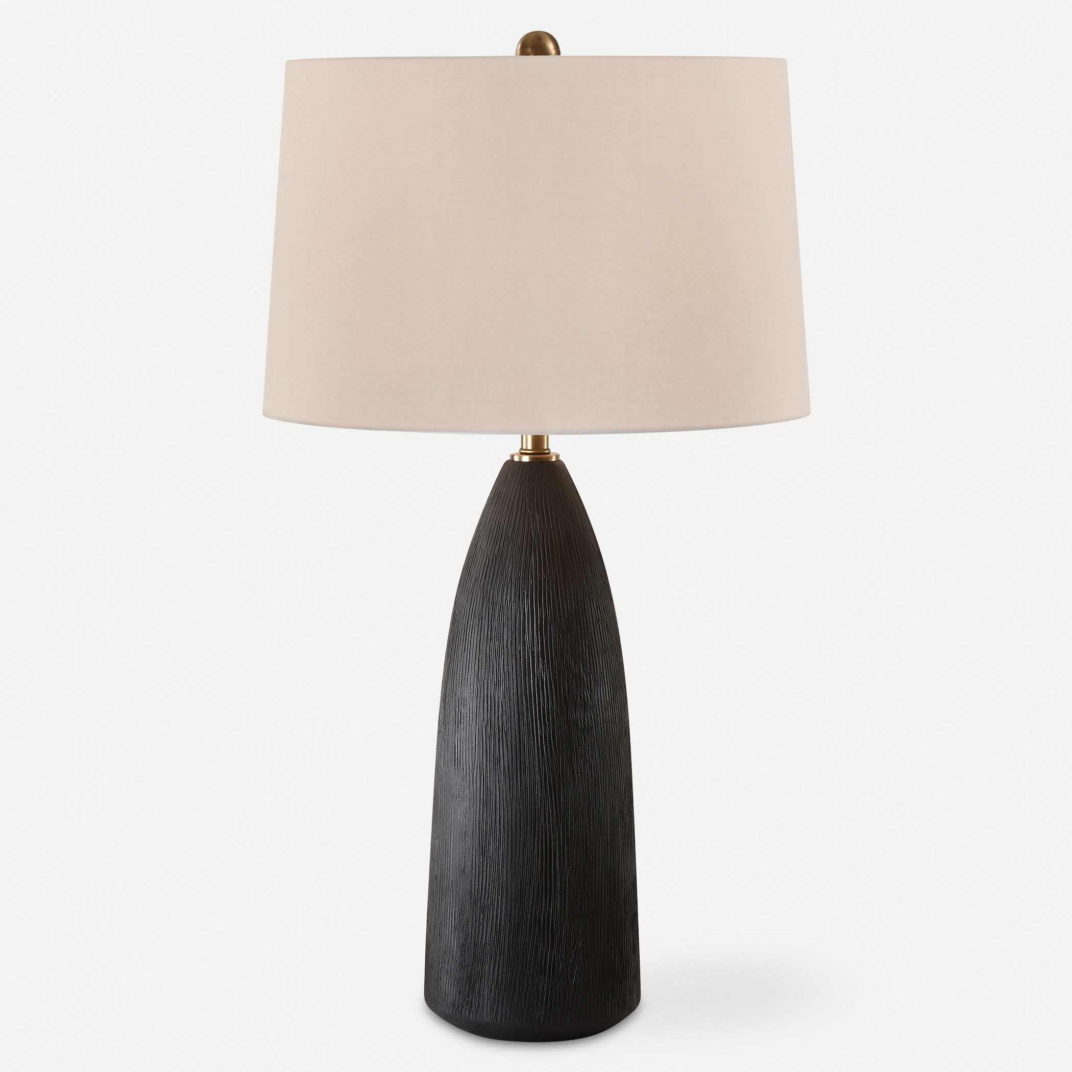 Jett Black Table Lamp large image 