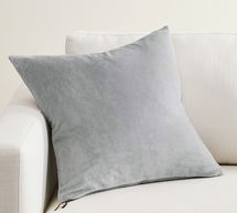 Online Designer Other Everywhere Velvet Pillow Cover, 20" x 20", Cloud Blue