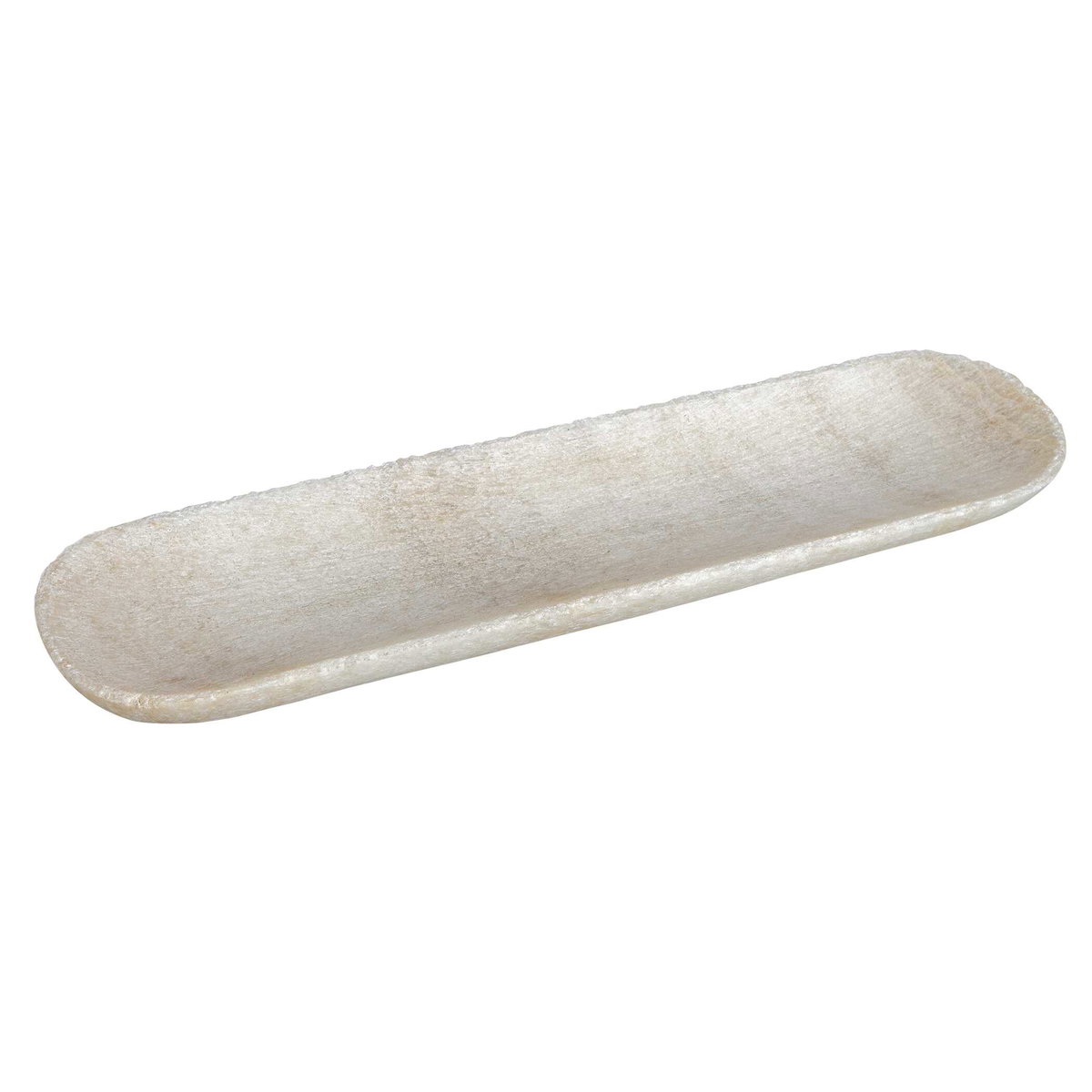 Sculpted Onyx Bowl, Decorative Tray by Uttermost, 21.75" width x 1.25" height x 6" depth View 4