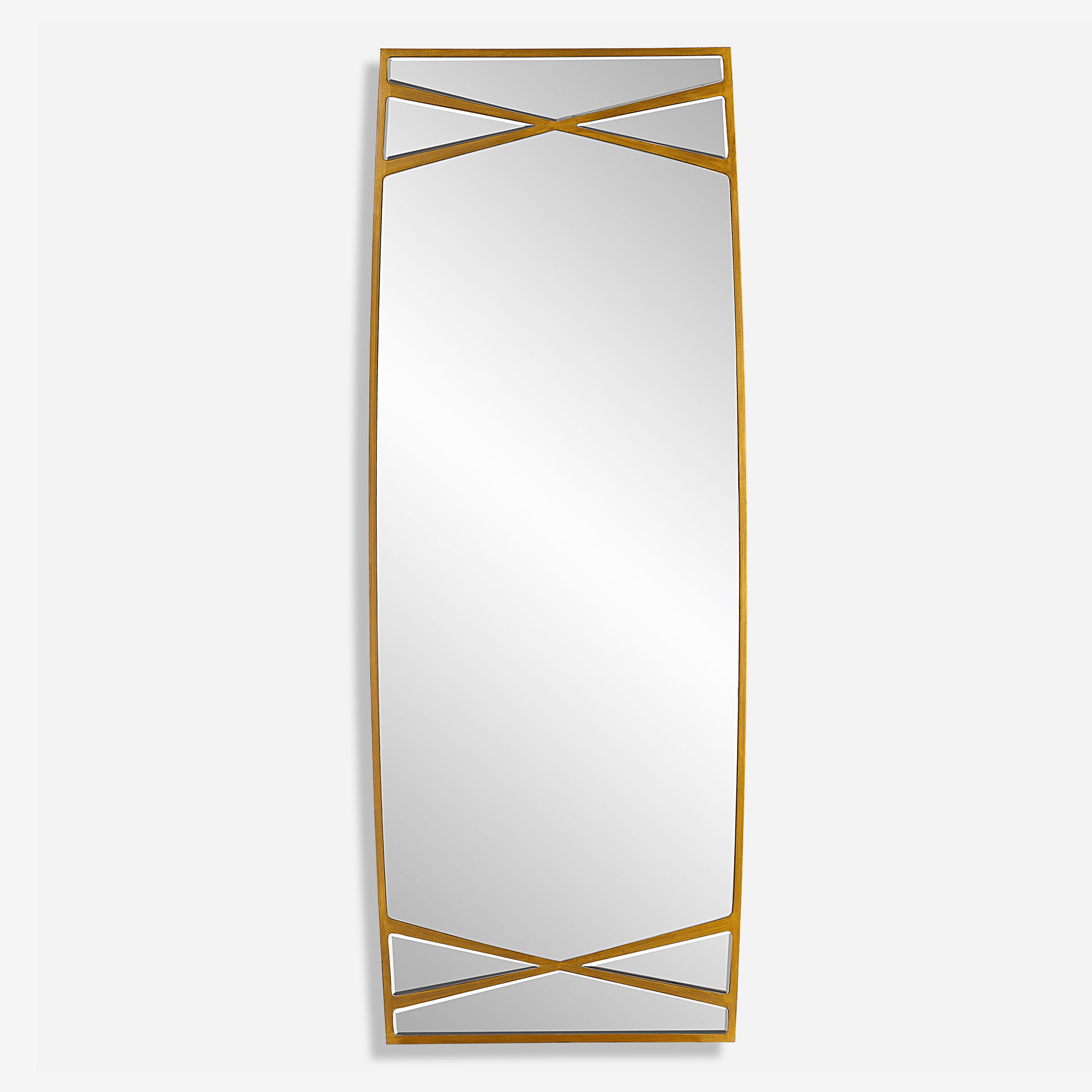 Gentry Oversized Gold Mirror large image 