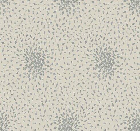 Petite Leaves Beige & Silver Wallpaper