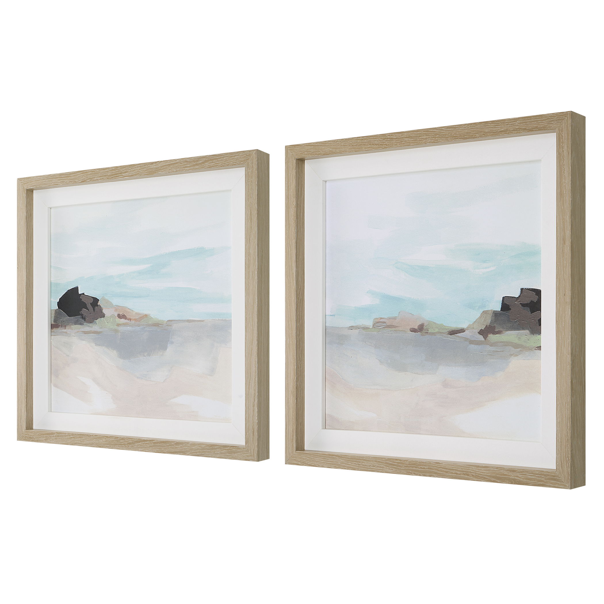 Glacial Coast Framed Prints, Set/2 large image 